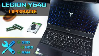 Lenovo Legion Y540 Upgrade RAM  SSD  HDD  Disassembly Guide [upl. by Nniuq]