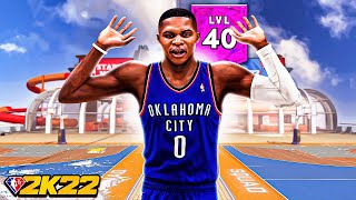 99 PRIME RUSSELL WESTBROOK BUILD GETS CRAZY CONTACT DUNKS in NBA 2K22 [upl. by Asilram]