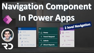 Power Apps Navigation Menu Component 2 level menu [upl. by Ardnuas198]