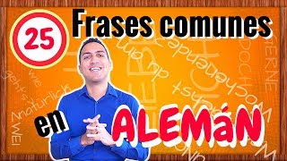 25 frases comunes en ALEMAN para una conversación del día a día  Princpiantes [upl. by Kym]