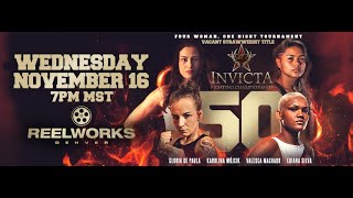 INVICTA FC 50 Strawweight Title Tournament [upl. by Aloivaf536]