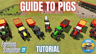 GUIDE TO PIGS  Farming Simulator 22 [upl. by Anitteb714]