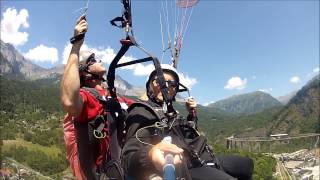 Fabienne Bapteme Parapente Passy Mont blanc [upl. by Tiffanie]