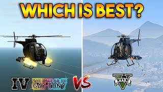 GTA 5 BUZZARD VS GTA 4 BUZZARD  WHICH IS BEST [upl. by Analli]