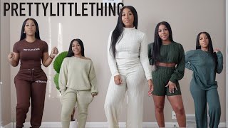 Loungwear Try on Haul  PRETTY LITTLE THING [upl. by Vally]