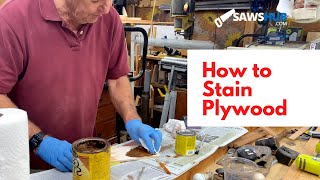 How to Stain Plywood for Your Next DIY Home Improvement Project [upl. by Airotnahs]