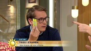 Historiskt Trissskrap i tv quotBlev INGEN vinstquot  Nyhetsmorgon TV4 [upl. by Nuahsar]