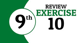 Review Exercise 10  9th Class Math  Waqas Nasir [upl. by Rafael]