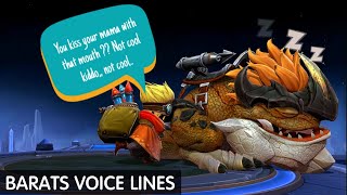 BARATS VOICE LINES  MOBILE LEGENDS [upl. by Lleira]