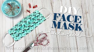 How to SEW a Medical FACE MASK  TUTORIAL [upl. by Acirretahs]