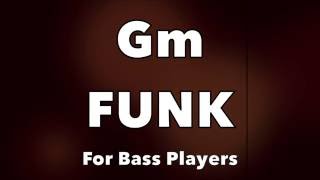 Funk Bass Backing Track Gm [upl. by Ignatzia]