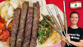 Lebanese Street Food 🇱🇧 Kofta Kebab Recipe  Street Food At Home Ep 4 [upl. by Westney]