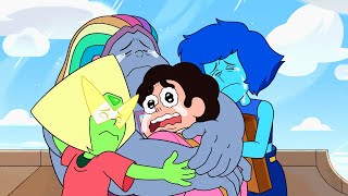 Steven Universe Futuro  Steven se despide de Peridot Bismuto y Lapis Lazuli Español Latino [upl. by Ydolem]