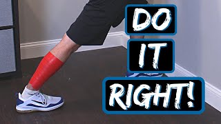 Stretch Your Calves Against The Wall CORRECTLY [upl. by Rather]