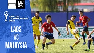 AFF U23 Championship 2022  Laos vs Malaysia highlights [upl. by Brindell175]