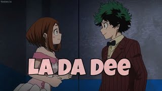 Deku x Uraraka AMV  La Da Dee  My Hero Academia [upl. by Mureil]