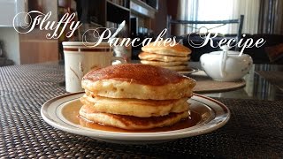 Fluffy Pancakes Recipe  The Sweetest Journey [upl. by Elke]