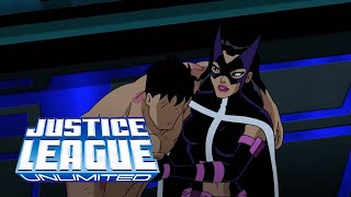 Superman and Huntress rescue The Question from Cadmus  Justice League Unlimited [upl. by Kelwen]