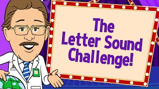 The Letter Sound Challenge  Letter Runs  Jack Hartmann and Katie Garner [upl. by Lahcim]