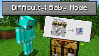 I Played Minecraft on quotBaby Modequot Difficulty [upl. by Elijah449]