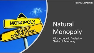 Natural Monopoly Microeconomics I A Level and IB Economics [upl. by Raeann423]