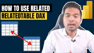 How to use RELATED  RELATEDTABLE DAX functions in Power BI  Beginners Guide to Power BI in 2021 [upl. by Auhsot271]