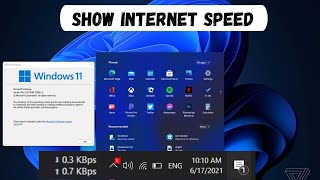 How to Show the Internet Speed on Taskbar on Windows 11 Easily [upl. by Raasch745]