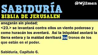 45 Libro de Sabiduría Completo Biblia Católica de Jerusalén Hablada [upl. by Buskus967]