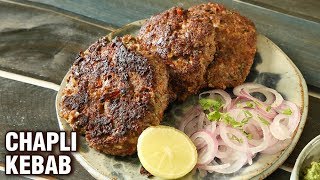 Chapli Kebab Recipe  How To Make Mutton Kabab  Pakistani Mutton Chapli Kabab  Street Food  Smita [upl. by Assele]