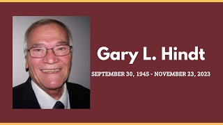 GARY L HINDT  MEMORIAL SERVICE [upl. by Alita]