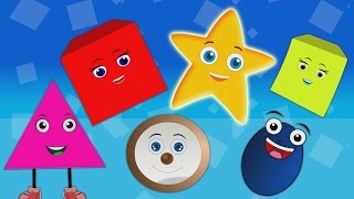 The Shapes Songs for Children  Shapes Rhymes for Children Medley [upl. by Ermina482]