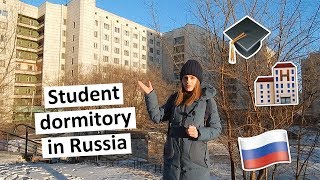 DORM TOUR  REVIEW OF A STUDENT DORM IN RUSSIA [upl. by Paloma705]