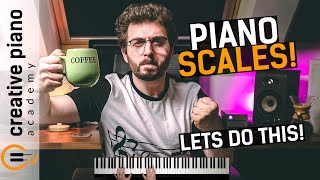 PIANO SCALES The ULTIMATE StepByStep Guide For Beginners [upl. by Vin]