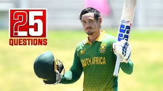 25 Questions with Quinton De Kock [upl. by Adall]