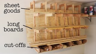 Clever Design for DIY Lumber Rack [upl. by Hen271]