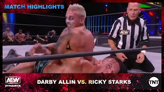 Darby Allin and Ricky Starks Settle Rivalry in Heated AEW Dynamite Match [upl. by Akirahs]