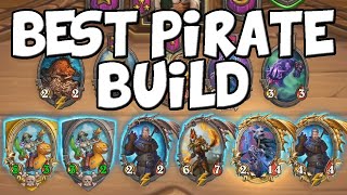 The Ultimate Pirate Build  Hearthstone Battlegrounds [upl. by Einohtna]