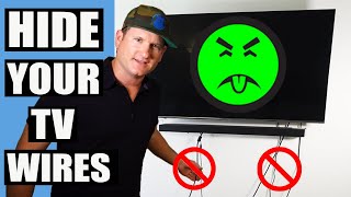 How To Hide TV Wires In Wall By A Pro Installer [upl. by Kermie]