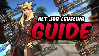 HOW TO LEVEL UP ALT JOBS IN FFXIV Combat Class Leveling Guide for New Players  Final Fantasy 14 [upl. by Dania39]