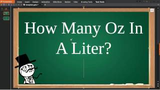 How Many Oz In A Liter [upl. by Yrelav]