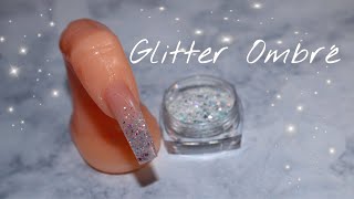 EASY GLITTER OMBRE  ACRYLIC NAILS [upl. by Nellaf]