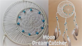 How to make a Moon Dream Catcher Tutorial [upl. by Ylen564]