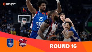 EfesBaskonia  Round 16 Highlights  202324 Turkish Airlines EuroLeague [upl. by Crandall561]