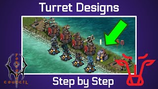 Battle Pirates Best Turret Designs  Tier 9 PvP [upl. by Nivlag]