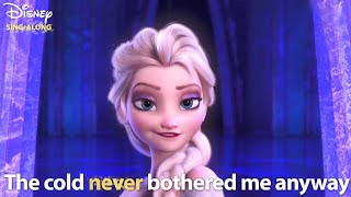 Disney Frozen  Let It Go Song with Lyrics [upl. by Dreda]