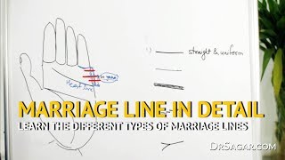 ✔ Different Types of MARRIAGE Lines  Palmistry amp Palm Reading [upl. by Amol623]