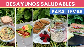 5 desayunos saludables Y FÁCILES PARA LLEVAR  Cocina de Addy [upl. by Amuh]