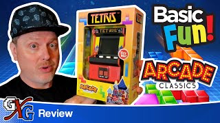 Arcade Classics Tetris 18  Mini Arcade Review from Basic Fun [upl. by Einnor498]