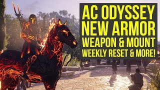 Assassins Creed Odyssey Underworld Mythical Armor Best Weapon Mount amp More AC Odyssey DLC [upl. by Nayarb]