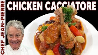 Elegant Chicken Cacciatore  Chef JeanPierre [upl. by Arykahs]